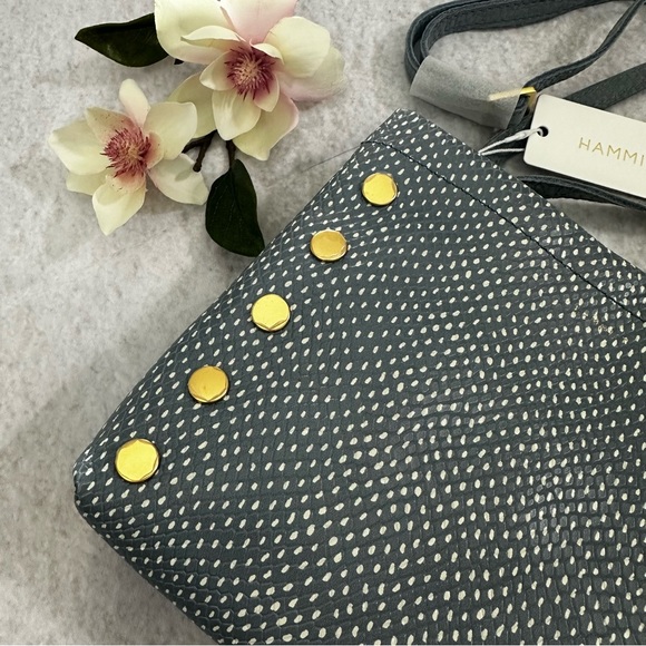 NWT Hammitt Duke Triple Compartment Crossbody Bag, Bay Blue Snake Leather - Picture 14 of 16